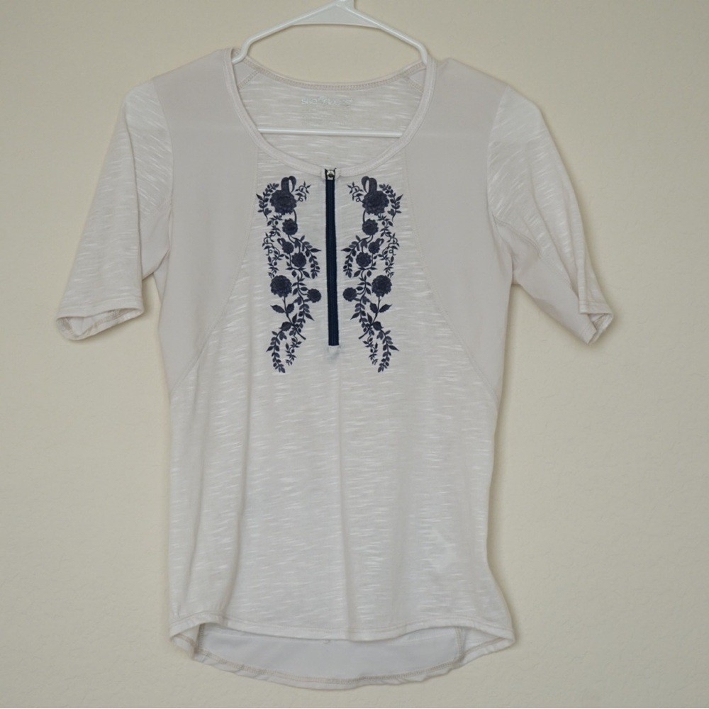 Shebeest Blue and White Fitted Cycling Jersey